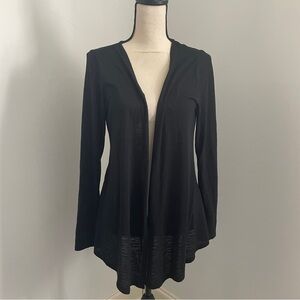 Self Esteem Lightweight Open Front Cardigan Medium Black Classic Office Sweater
